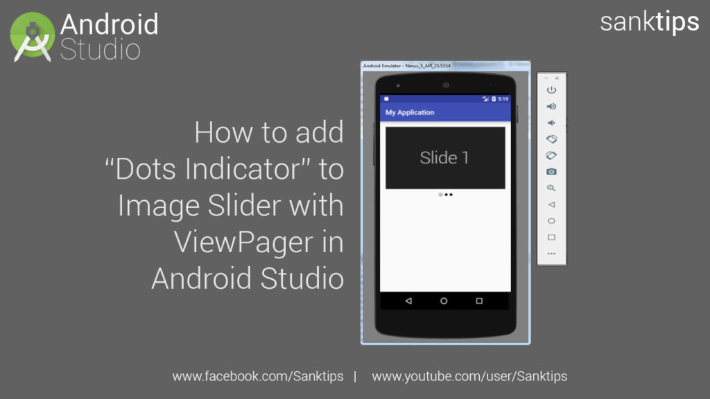 How to add Dots Indicator to Image Slider with ViewPager in Android Studio