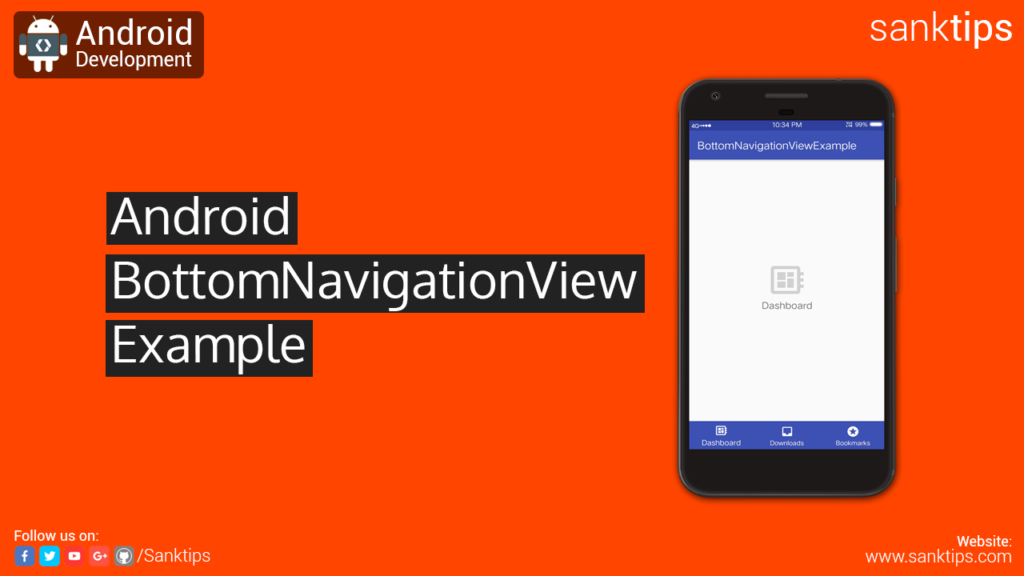 Android BottomNavigationView Example